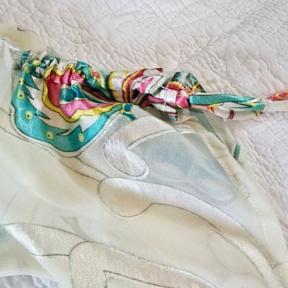 Surface Women's Oversized Sheer Blouse Size Medium Butterflies Beach Coverup - Picture 6 of 13